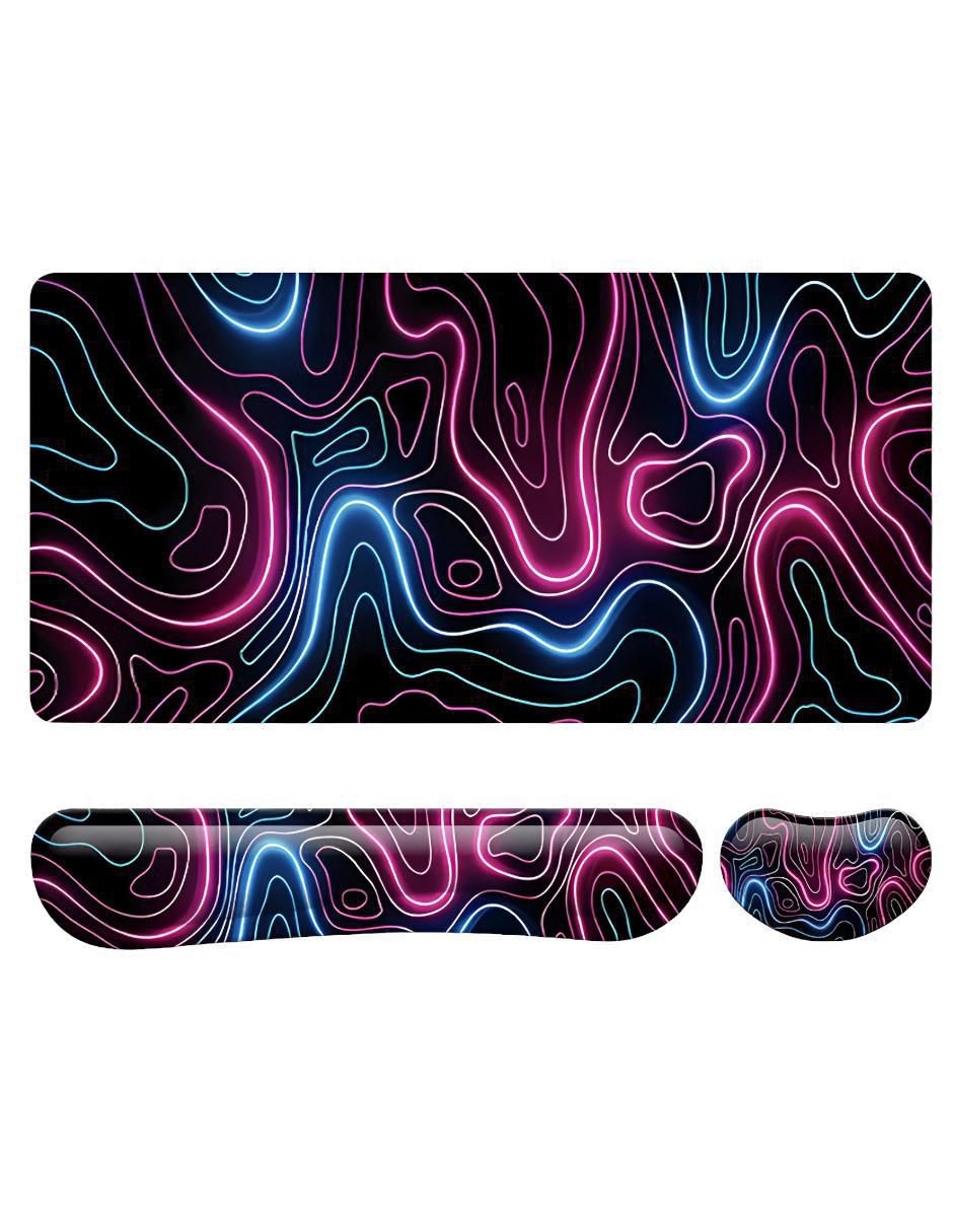 Mouse pad con apoyo para muñeca antideslizante