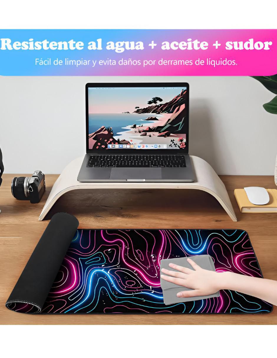 Mouse pad con apoyo para muñeca antideslizante 2