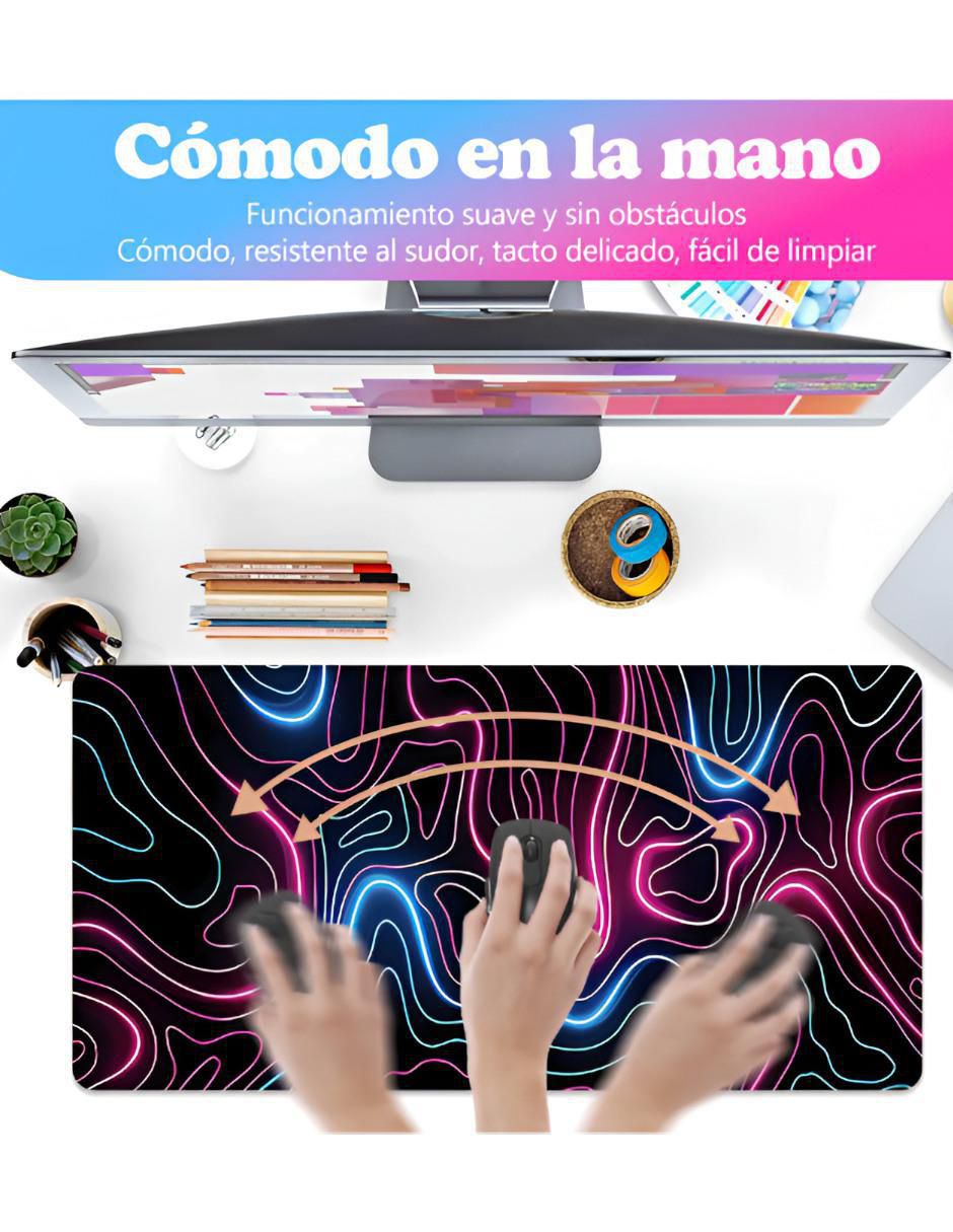 Mouse pad con apoyo para muñeca antideslizante 3