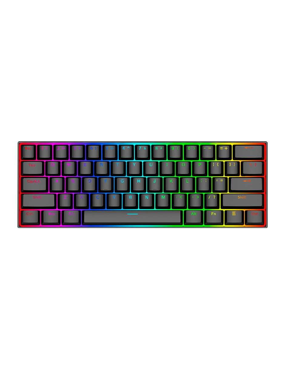 Teclado gamer USB-C Qwerty latino américa con interruptor optomecánico Dragonborn K630RGB-SP 2