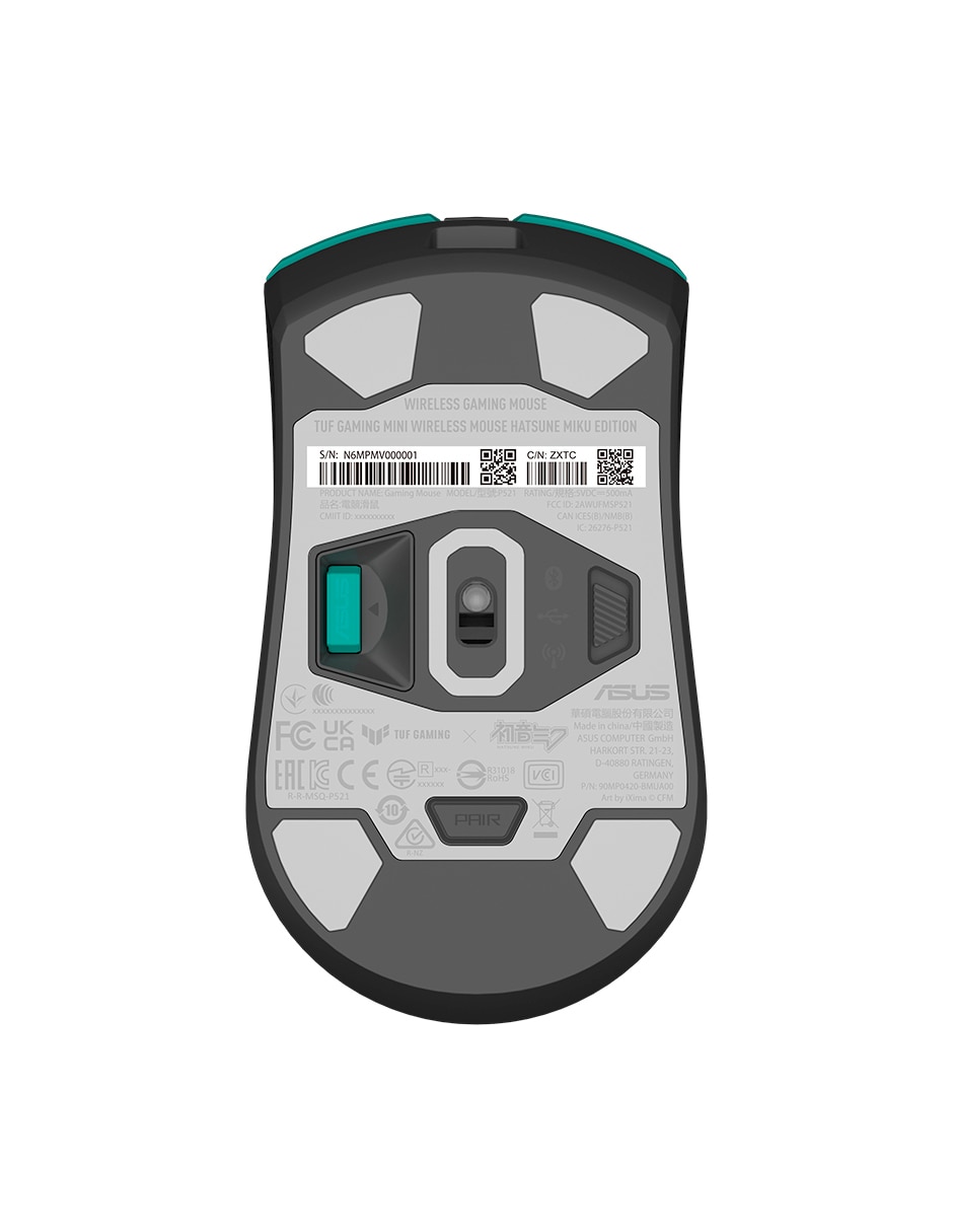 Mouse gamer Tuf Gamming Mini Wireless Hatsune Miku Edition 2