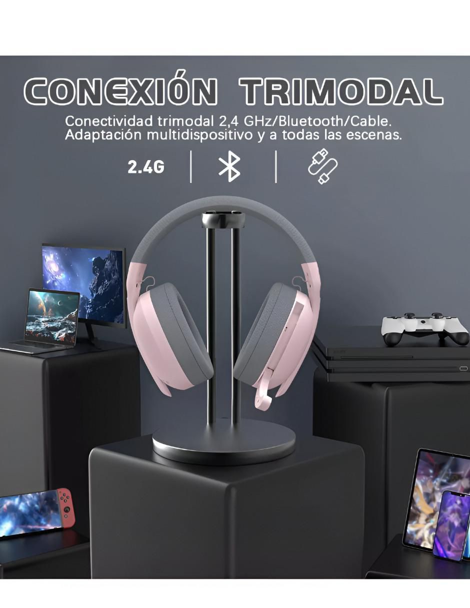 Audífonos gamer alámbricos e inalámbricos Xtllar7129 3