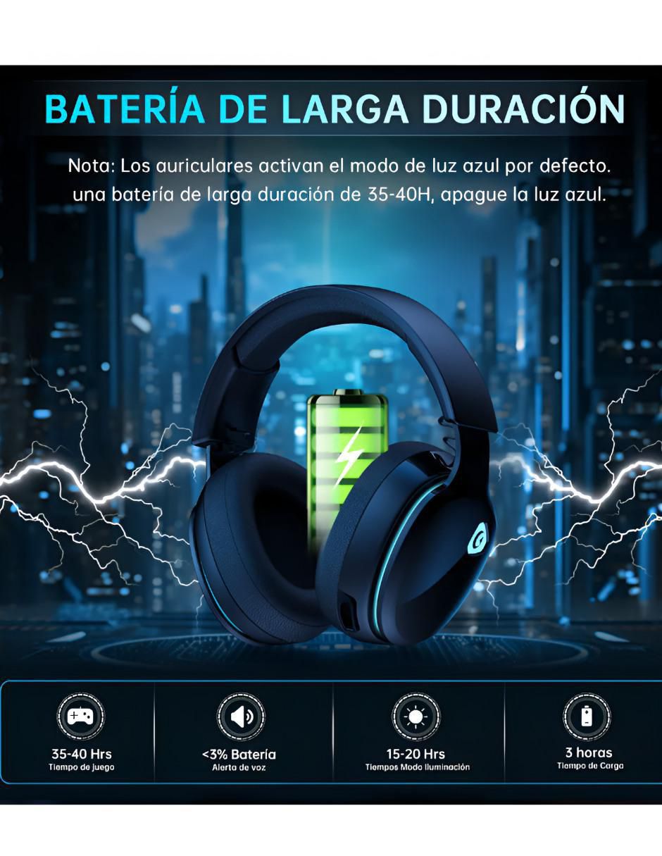 Audífonos gamer alámbricos e inalámbricos Xtllar7126 2