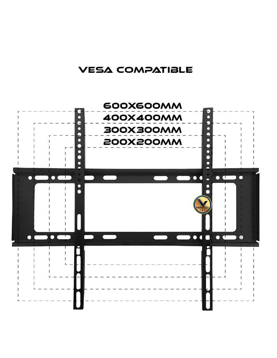 Soporte de pared para pantalla portátil 40 - 80 pulgadas 4