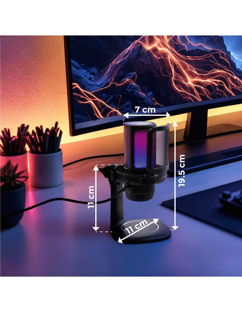Micrófono gaming alámbrico Connect 8