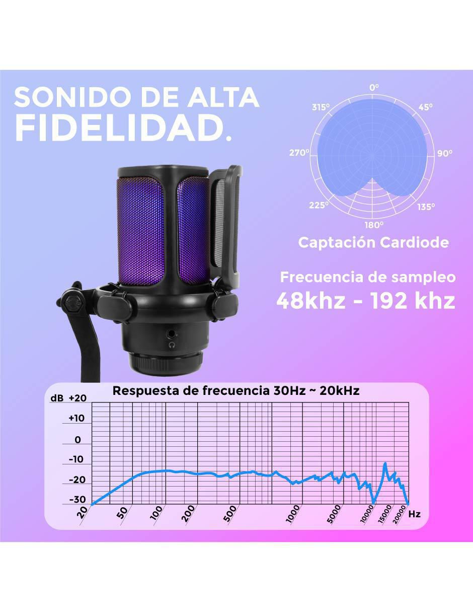 Micrófono gaming alámbrico Connect 6