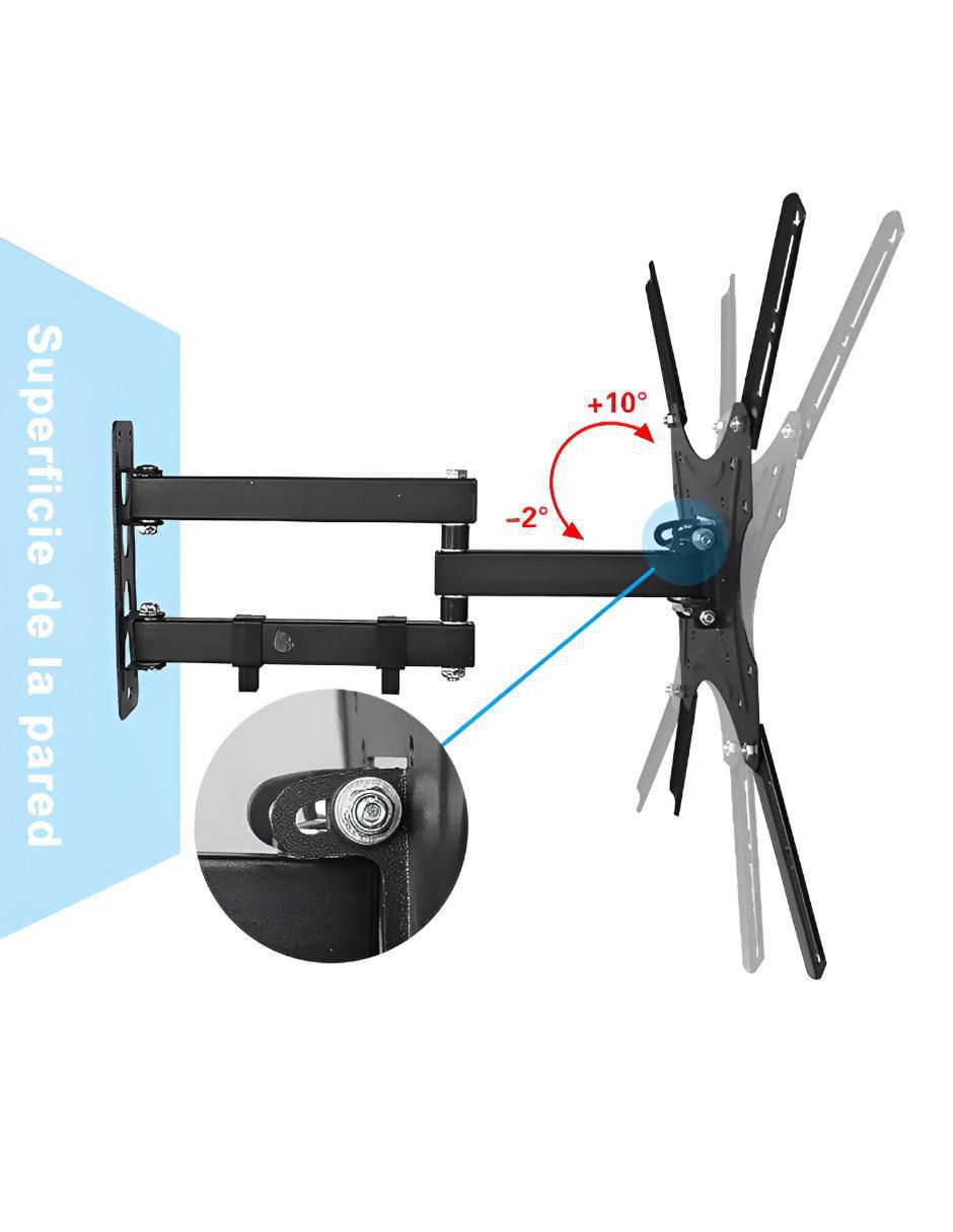 Soporte de pared para pantalla articulado 32 - 55 pulgadas 2