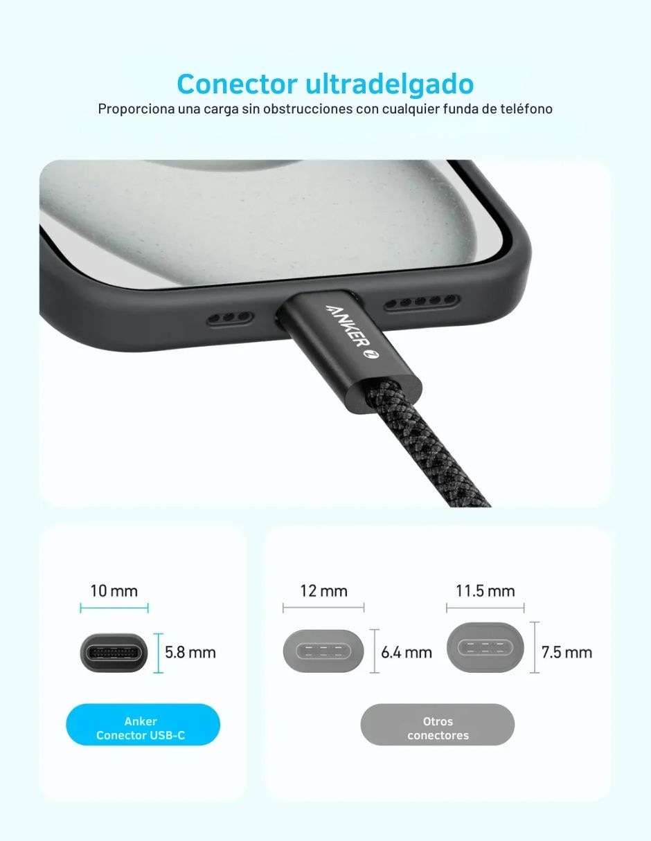 Cable USB Tipo C de 1 m 5