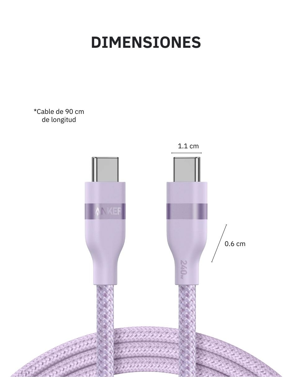 Cable USB a tipo C de 0.9 m 7
