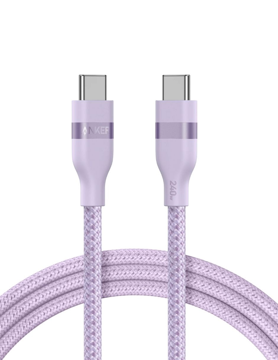 CABLE C ANKER A C 90CM 240W, MORADO