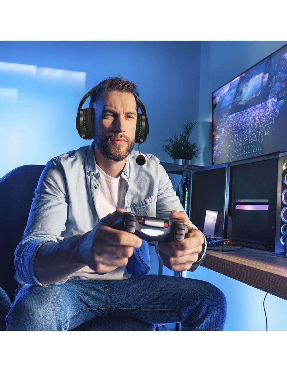 Audífonos gamer over-ear basher bash-4204 alámbrica "con (si aplica)" no no aplica