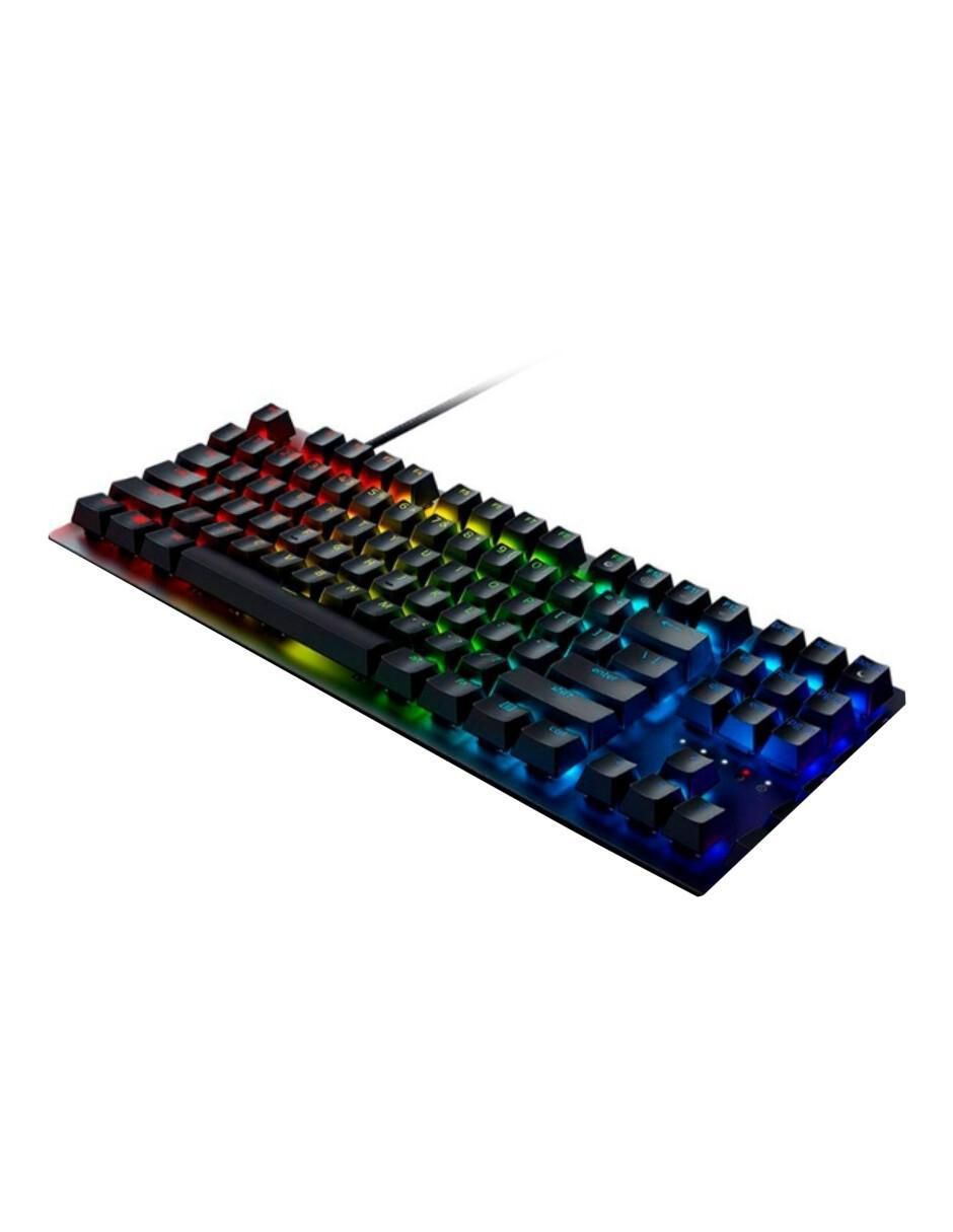 Teclado gamer usb-c qwert inglés con interruptor lineal (red, black) huntsman v2 tkl reacondicionado 4