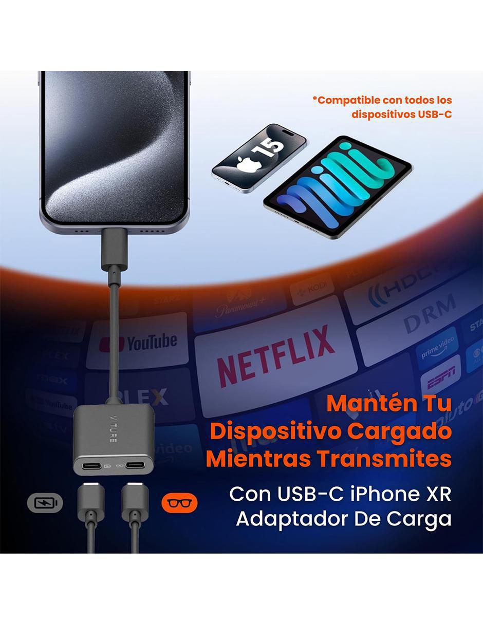 Adaptador de carga USB-C XR 3