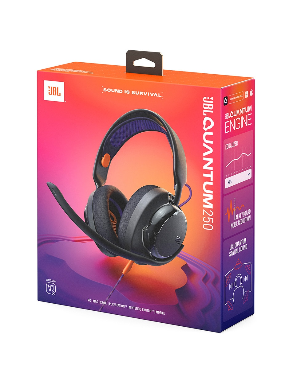 Audífonos gamer alámbricos JBLQTUM250 3