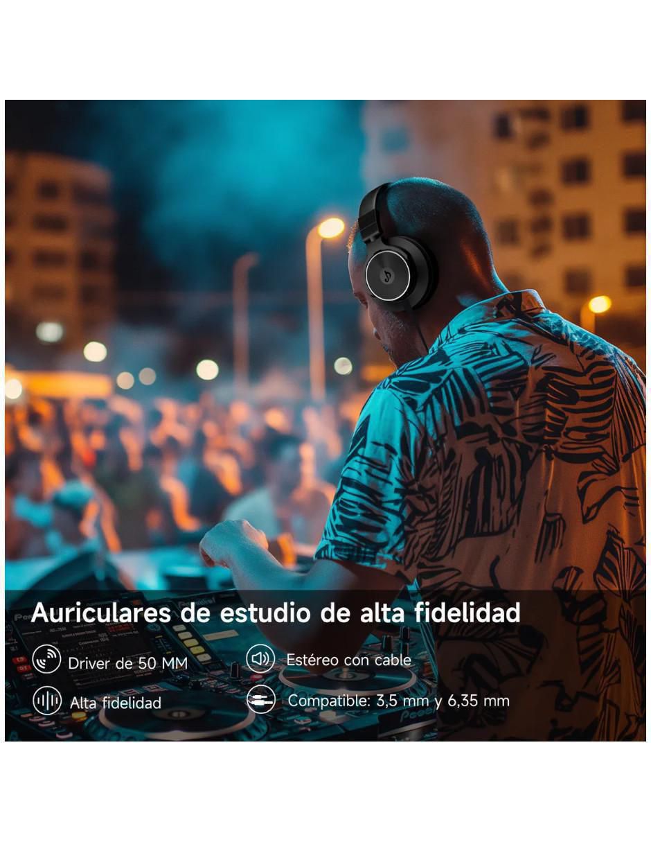 Audífonos over-ear alámbricos con cancelacion de ruido 2