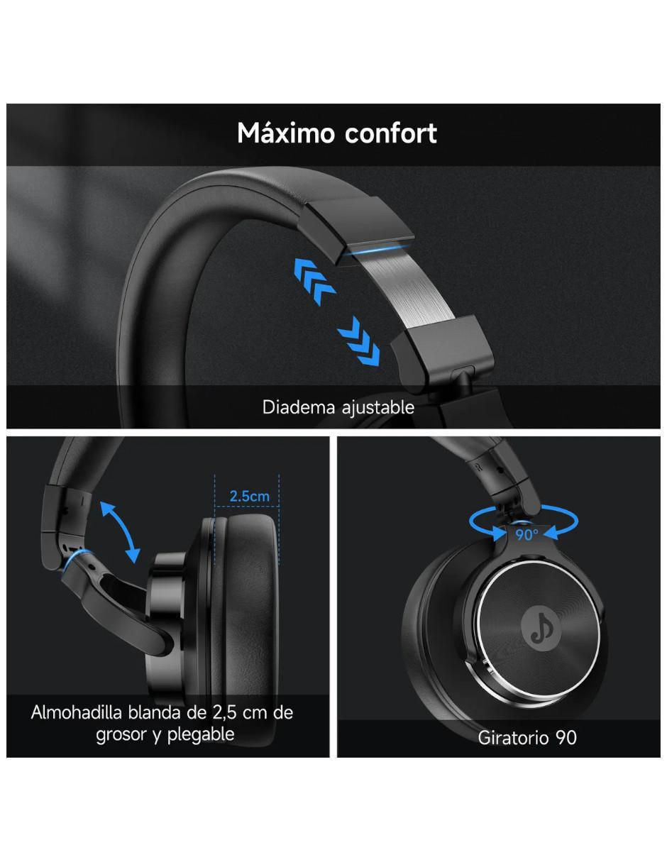 Audífonos over-ear alámbricos con cancelacion de ruido 4