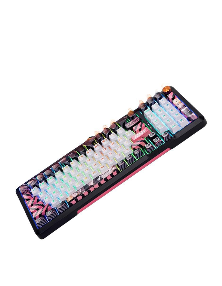 Teclado gamer retroiluminado español con interruptor híbrido DSTRTIOMHJ 4