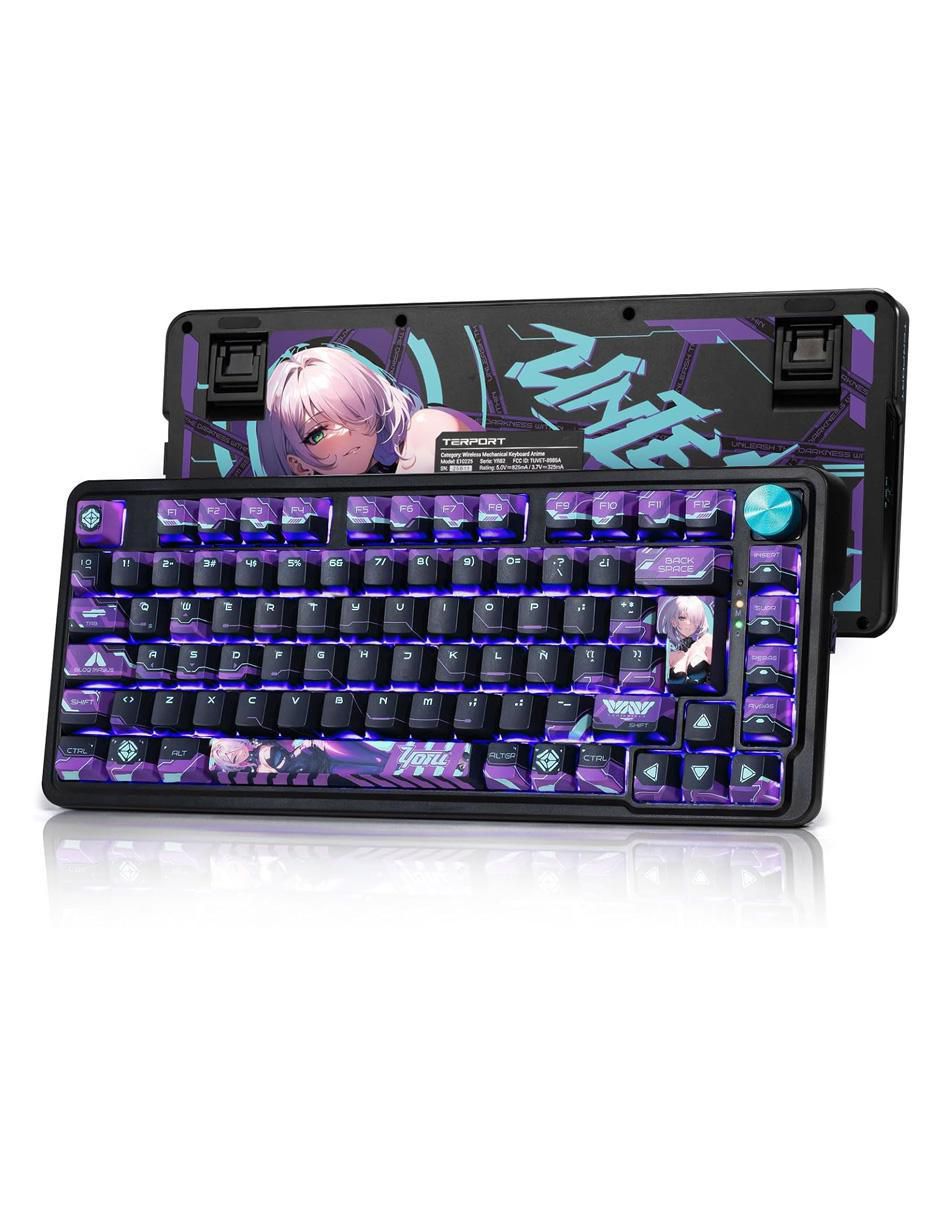 Teclado gamer retroiluminado español con interruptor híbrido GYUEWCXZG5