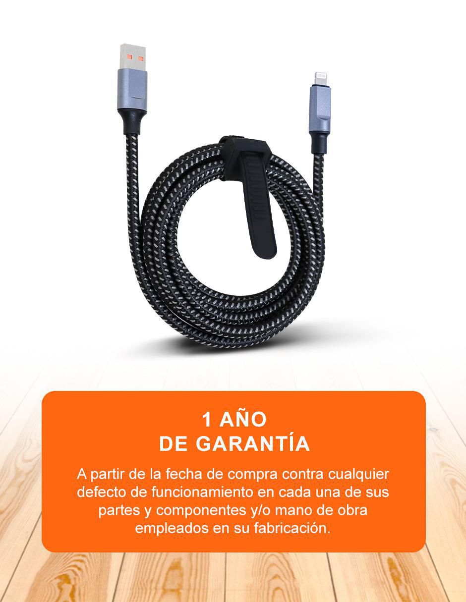Cable USB A a tipo lightning de 2 m 9