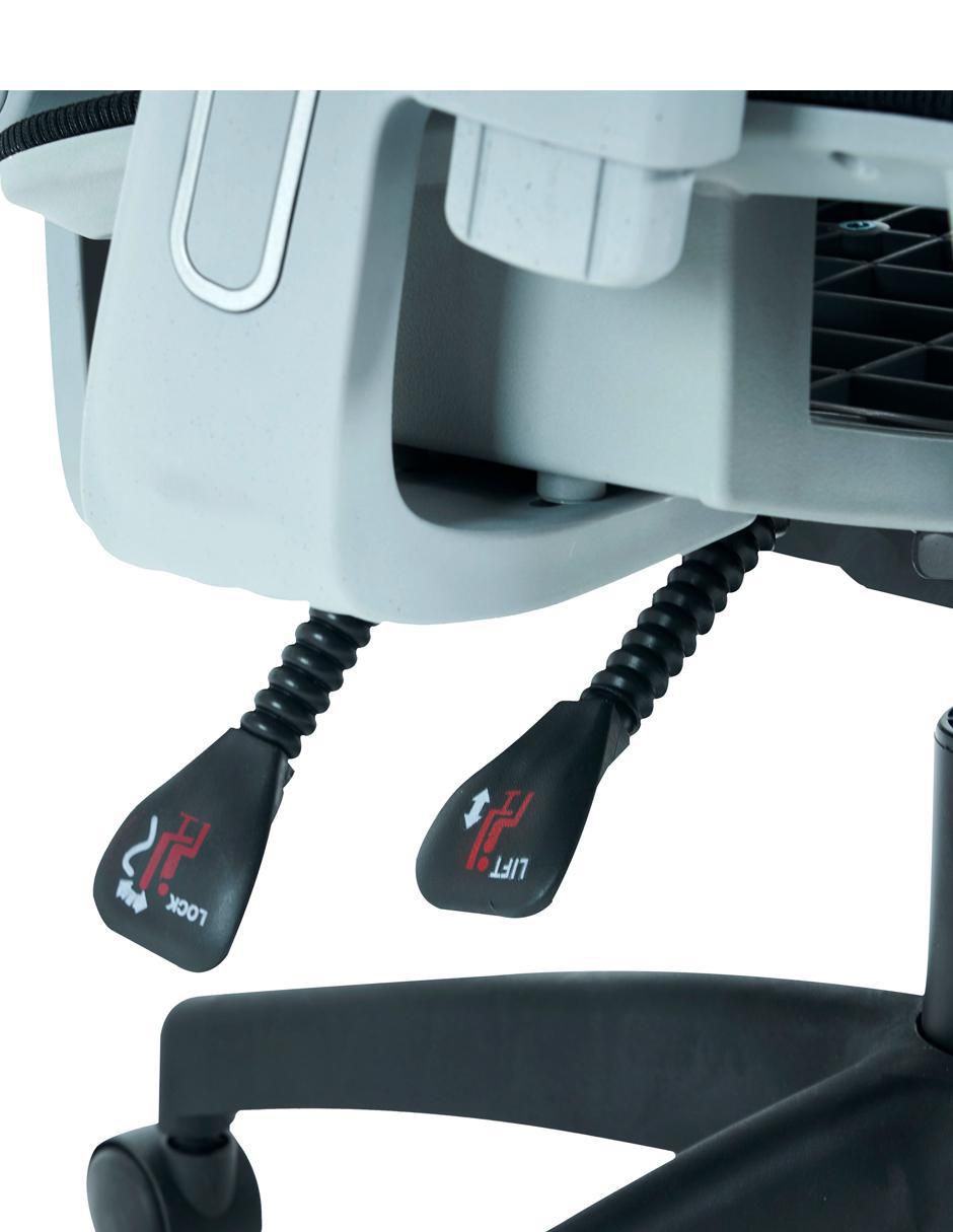 Silla gamer ergonómica con malla transpirable de mesh 14