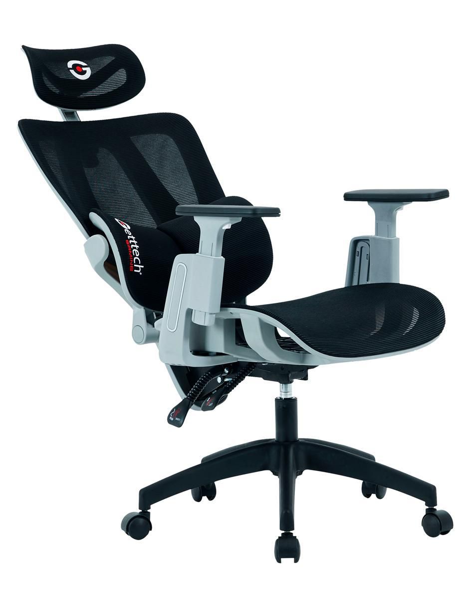 Silla gamer ergonómica con malla transpirable de mesh 11