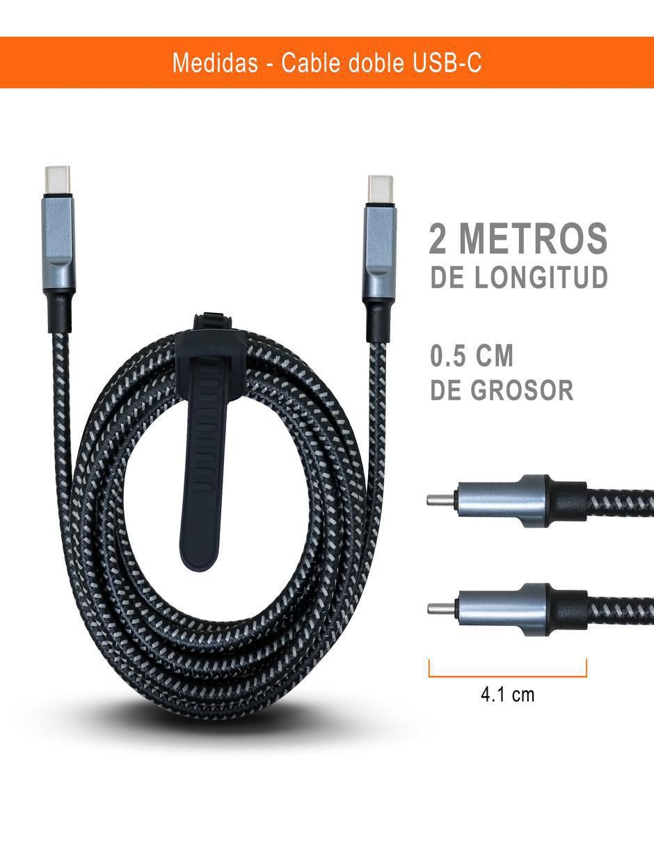 Cable USB C a tipo USB C de 2 m 9