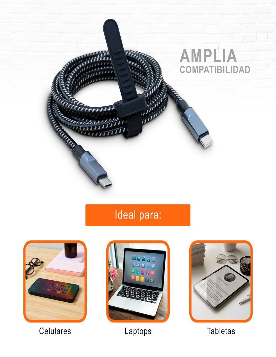 Cable USB C a tipo USB C de 2 m 5