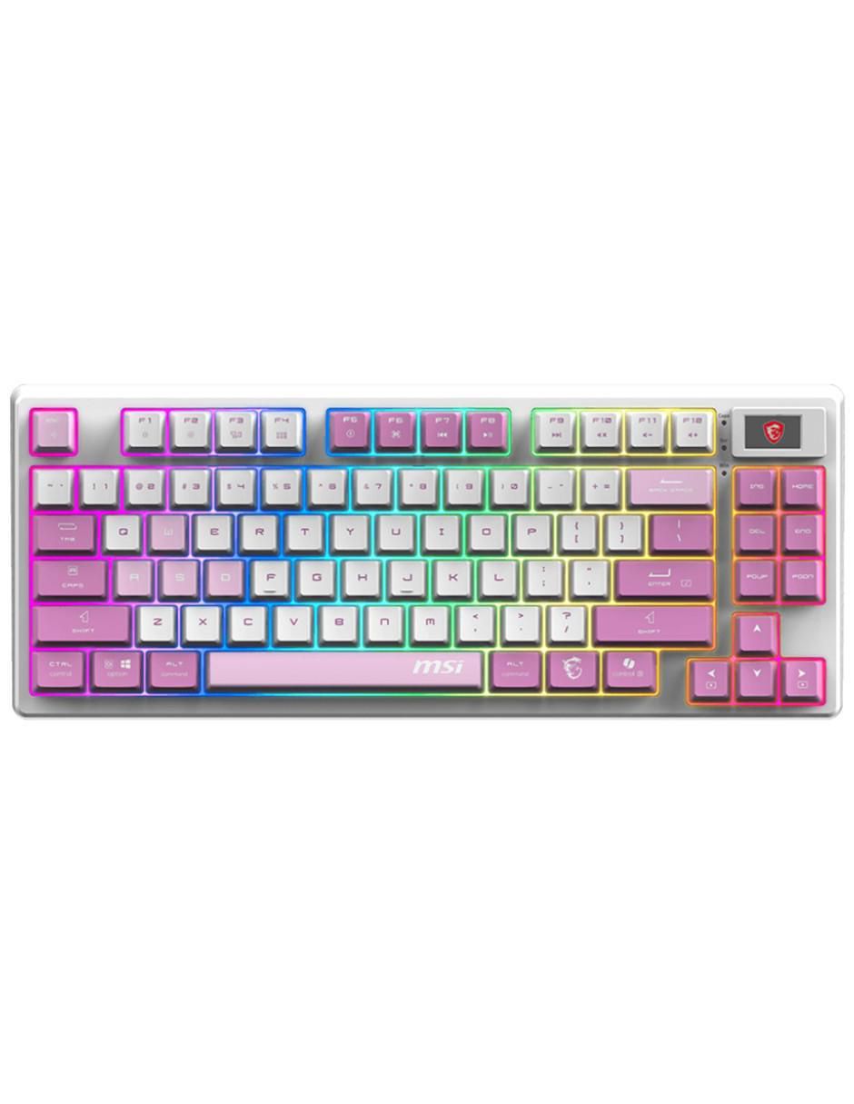 Teclado gamer inalámbrica msi forge gk600 tkl wireless