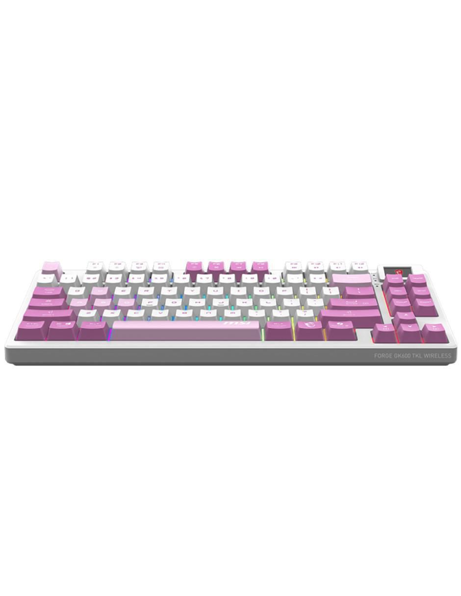 Teclado gamer inalámbrica msi forge gk600 tkl wireless