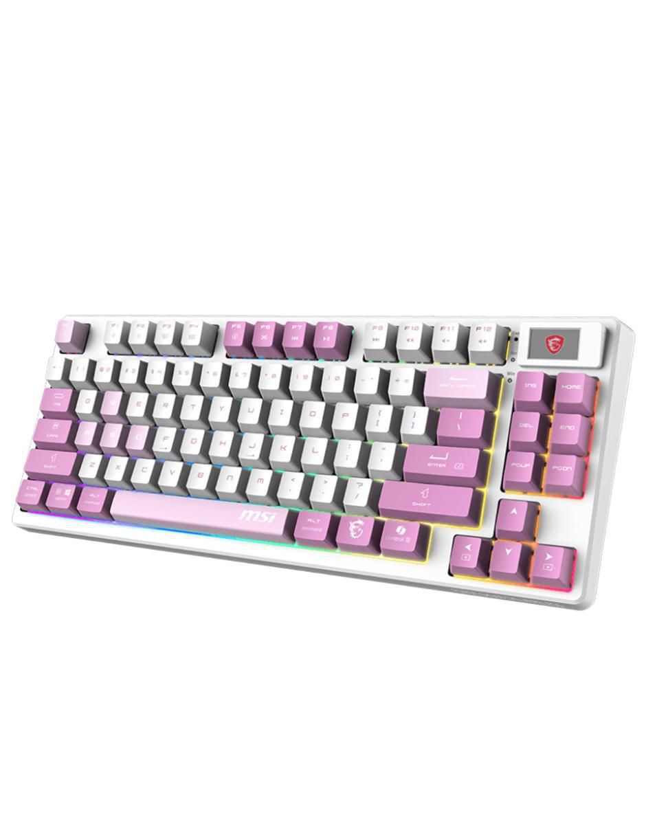 Teclado gamer inalámbrica msi forge gk600 tkl wireless