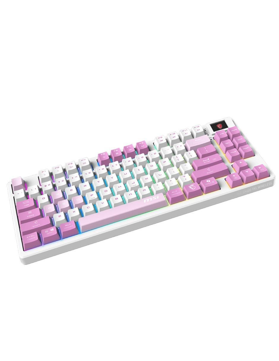 Teclado gamer inalámbrica msi forge gk600 tkl wireless