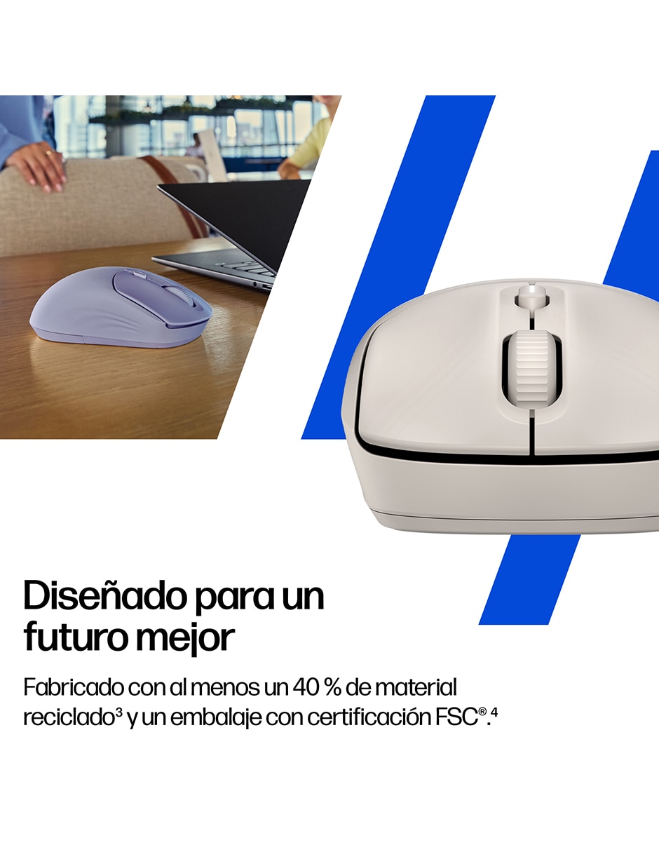 MOUSE HP 400 QUIET, SIN TAMAÑO, VAINILLA