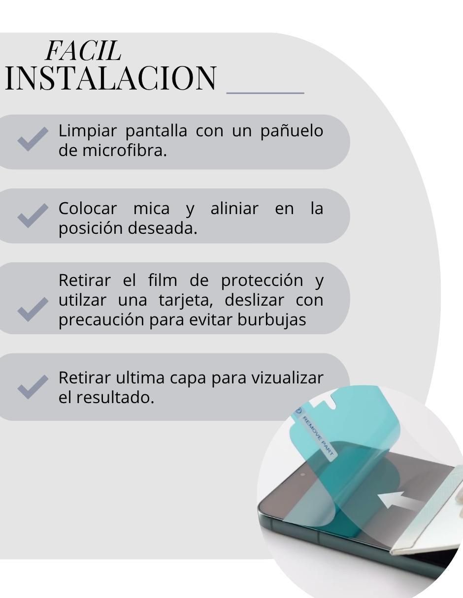 Mica para smartphone Iphone de hidrogel 3