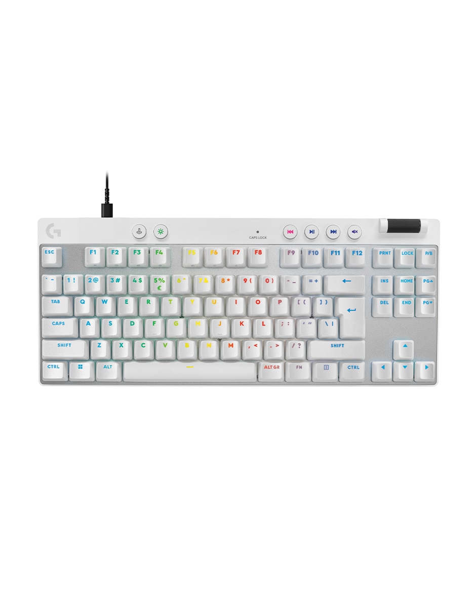 Teclado gamer USB-C QWERT inglés con interruptor táctiles (brown, clear) Pro X TKL Rapid