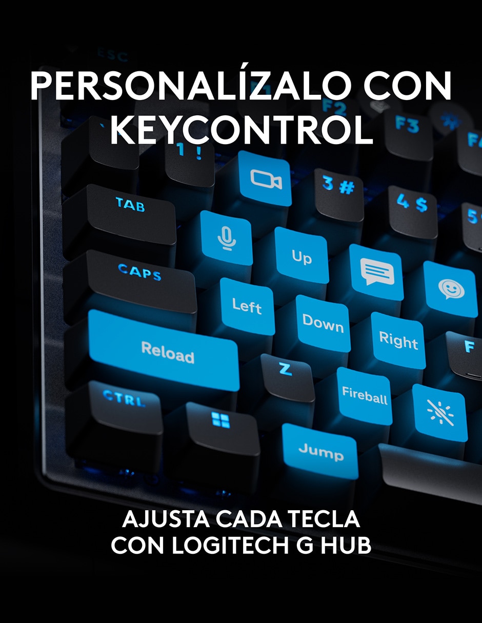 TECLADO GAMER LOGITECH G PRO X, NEGRO