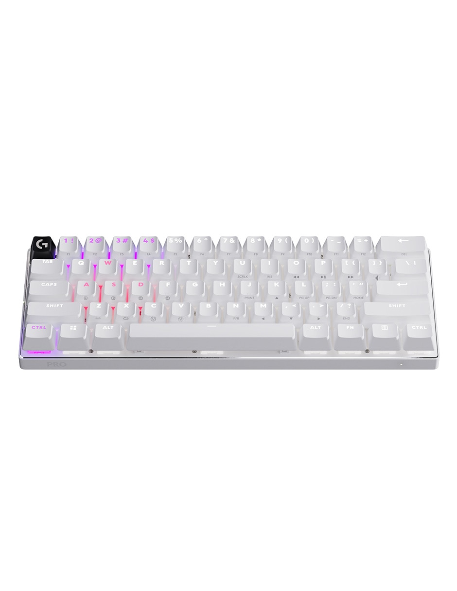 Teclado gamer USB-C QWERT inglés con interruptor táctiles (brown, clear) Pro X 60