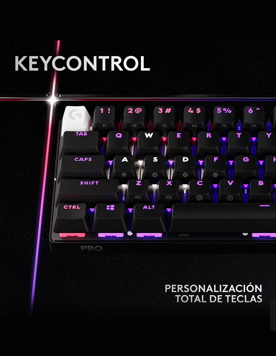 TECLADO GAMER LOGITECH G PRO X, NEGRO