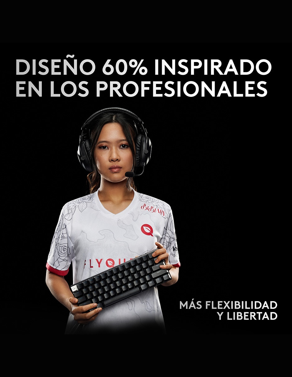 TECLADO GAMER LOGITECH G PRO X, NEGRO