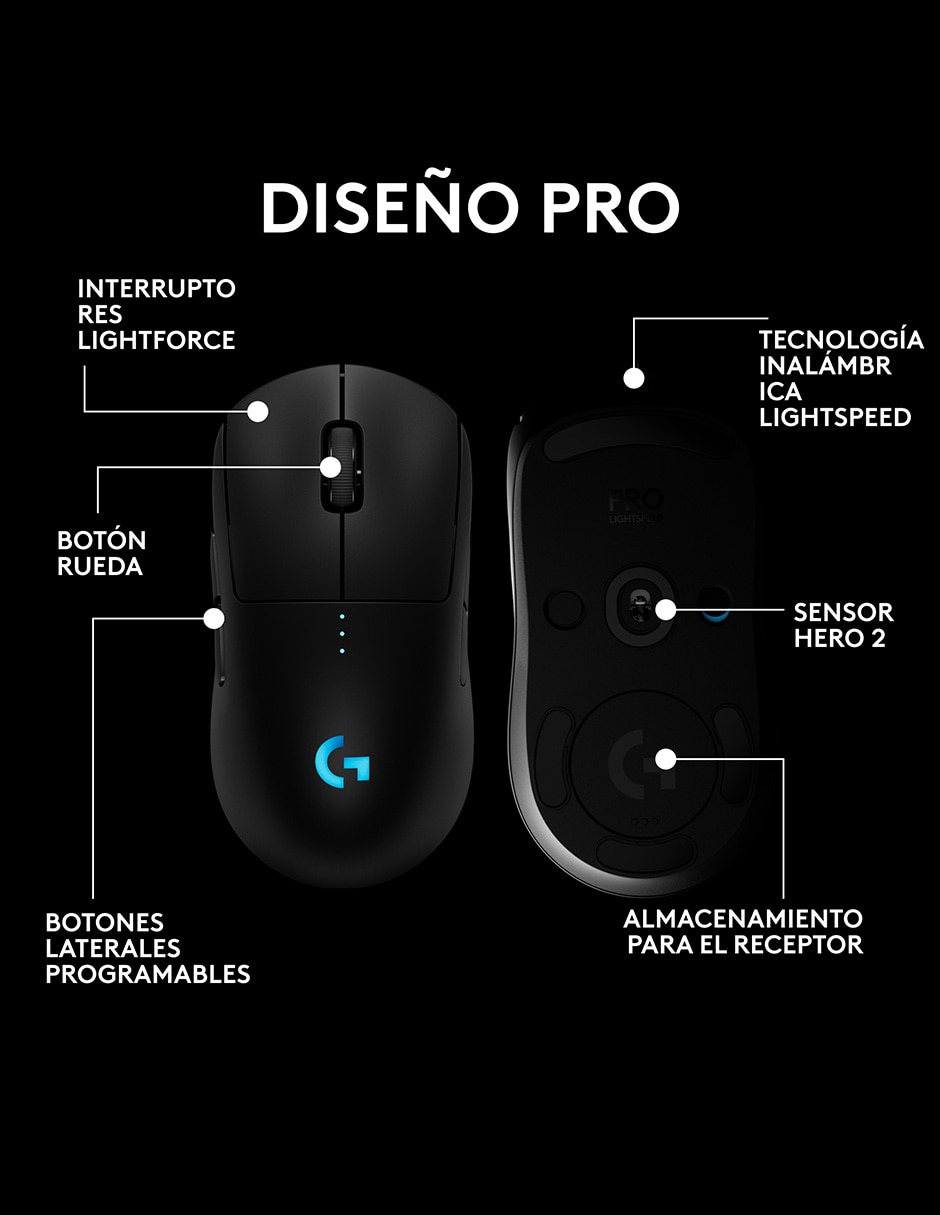 Mouse gamer G PRO 2 8