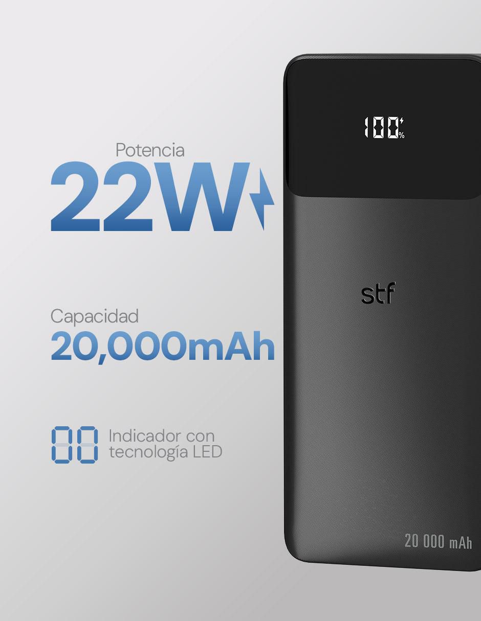 Batería recargable 20000 mAh ST-A52448 14