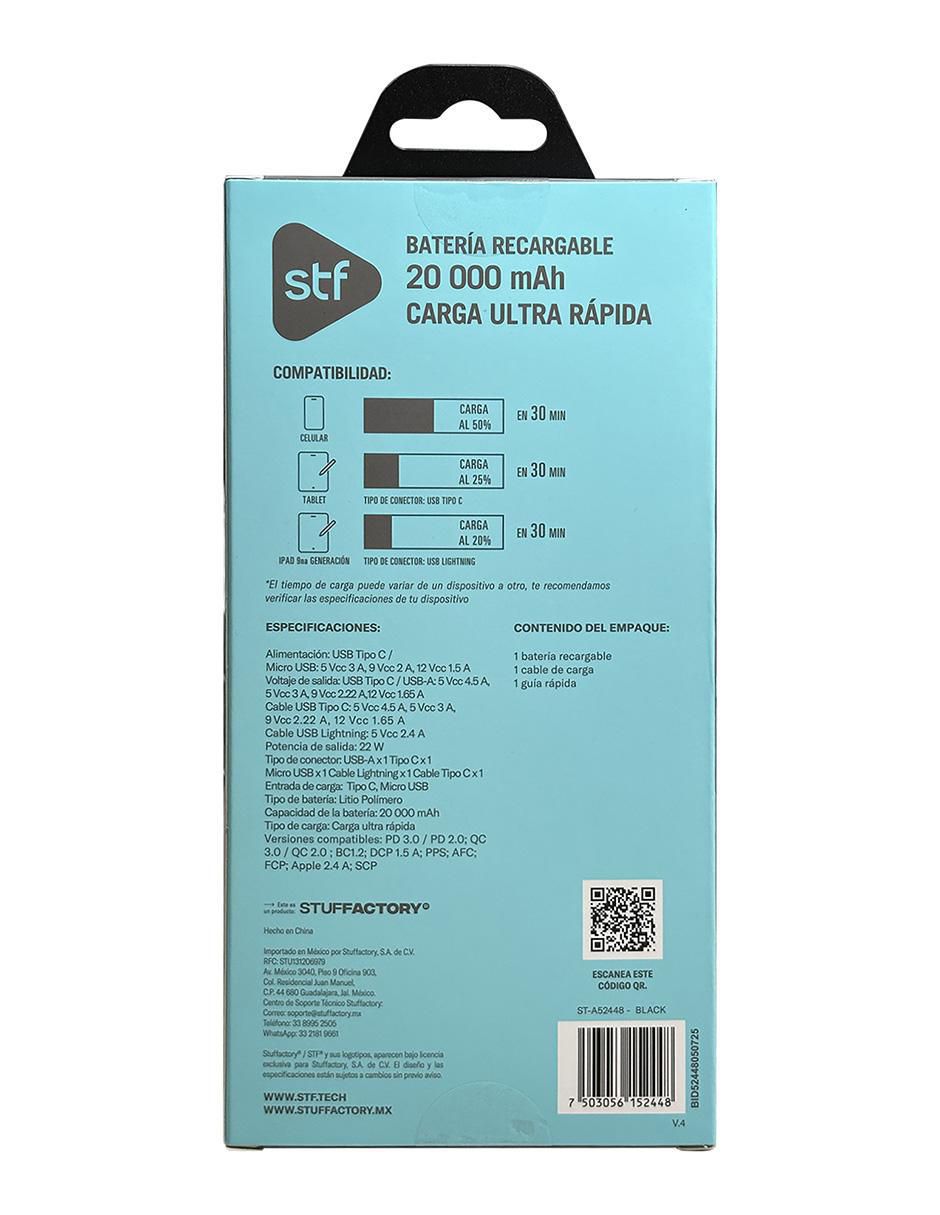 Batería recargable 20000 mAh ST-A52448 10