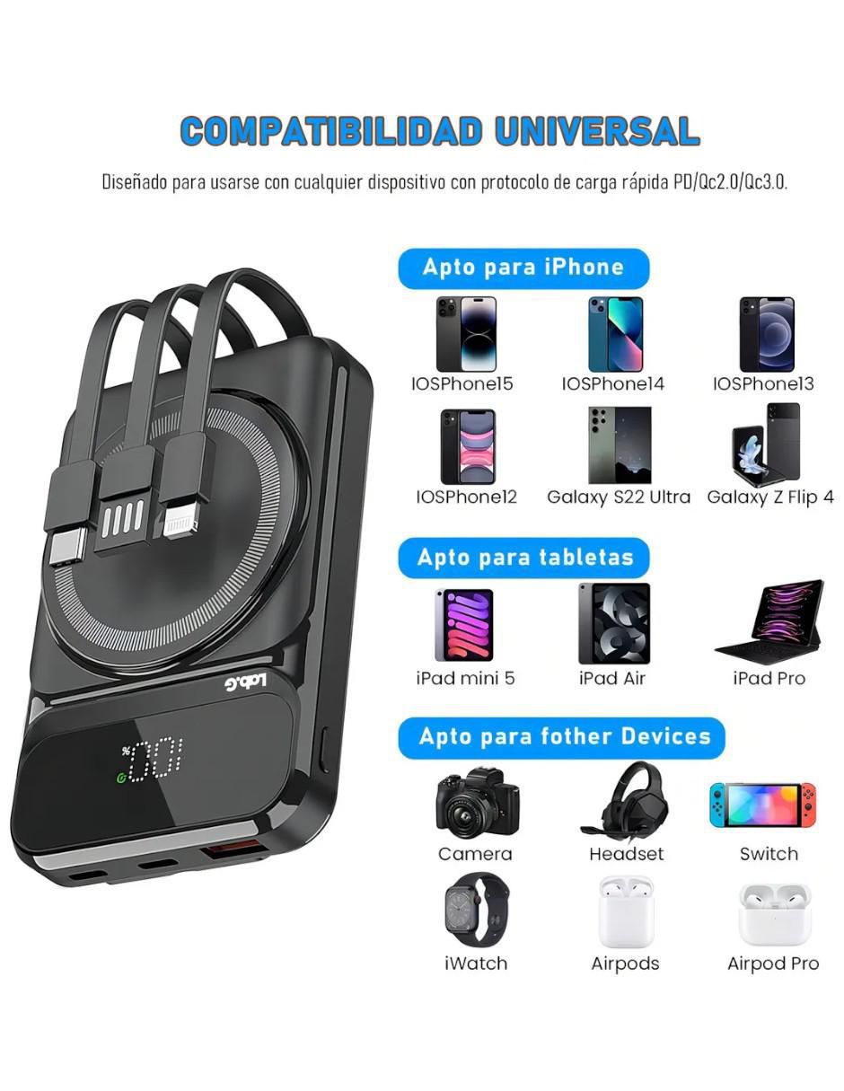 Batería portátil 10000 mAh 2