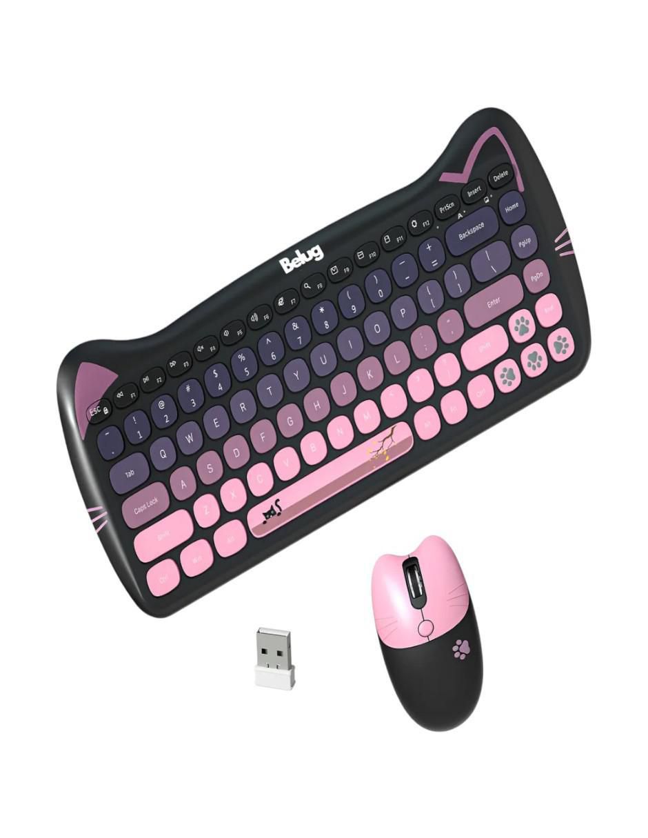 Mouse y teclado Kit Teclado y Mouse Negro Inalámbrico