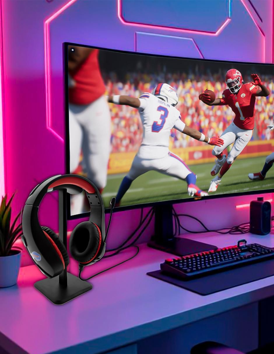 Audífonos Gamer Buffalo Bills alámbricos 324912DF18UN 6