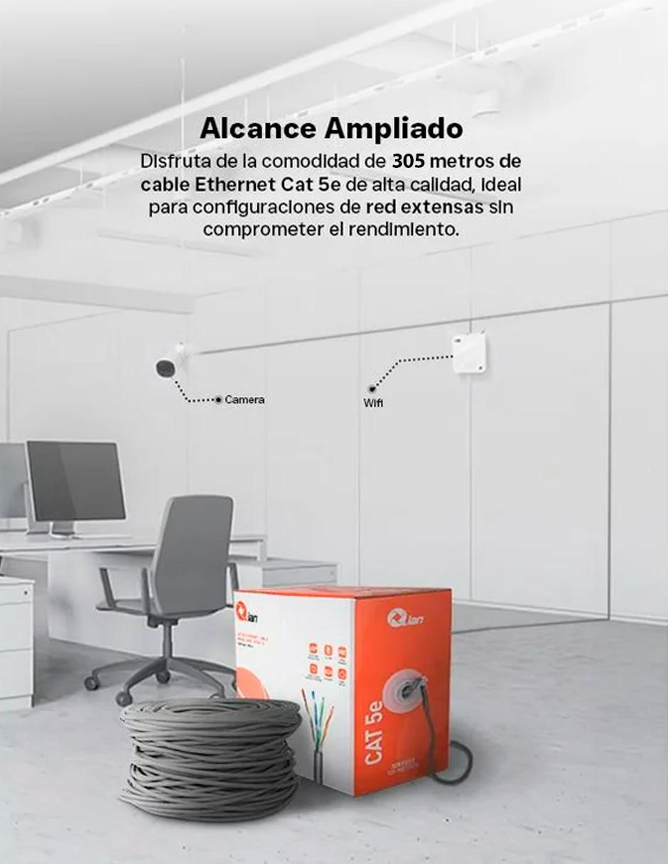 Cable UTP Ethernet a tipo Ethernet de 1 m 2