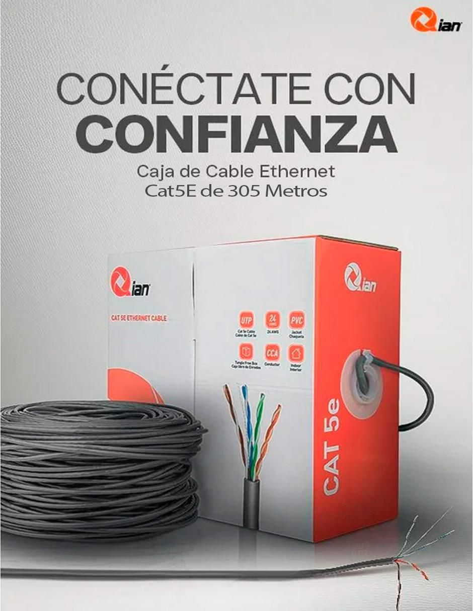 Cable UTP Ethernet a tipo Ethernet de 1 m 5