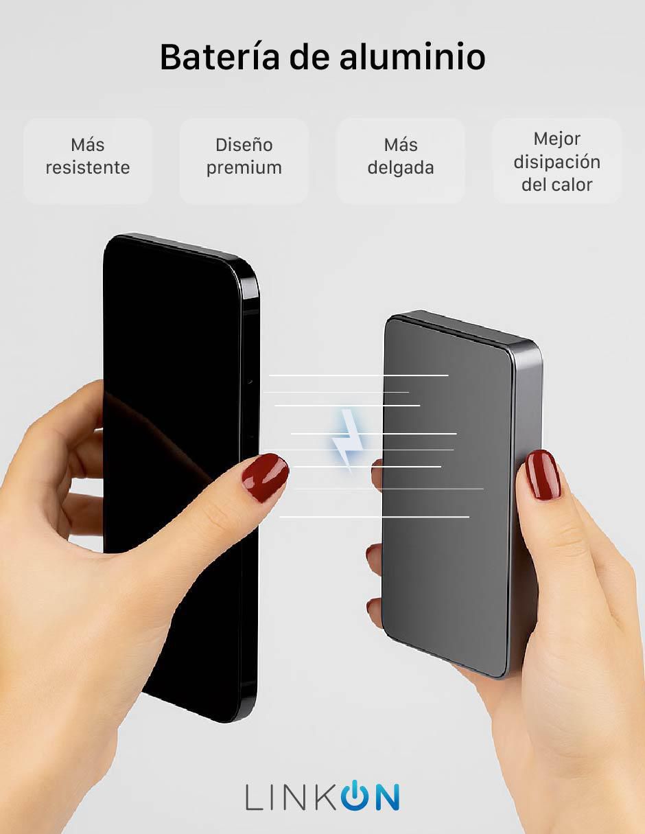 Batería portátil linkon 10000 mah power mag 10.000 mah