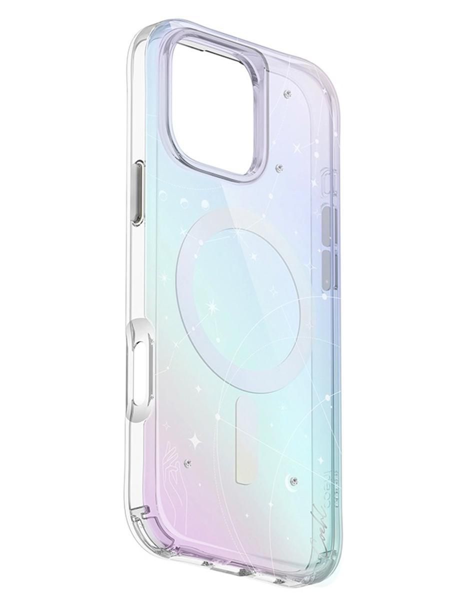 Funda para iPhone 16 Pro Celest de poliuretano Funda para iPhone 16 Pro Celest de poliuretano