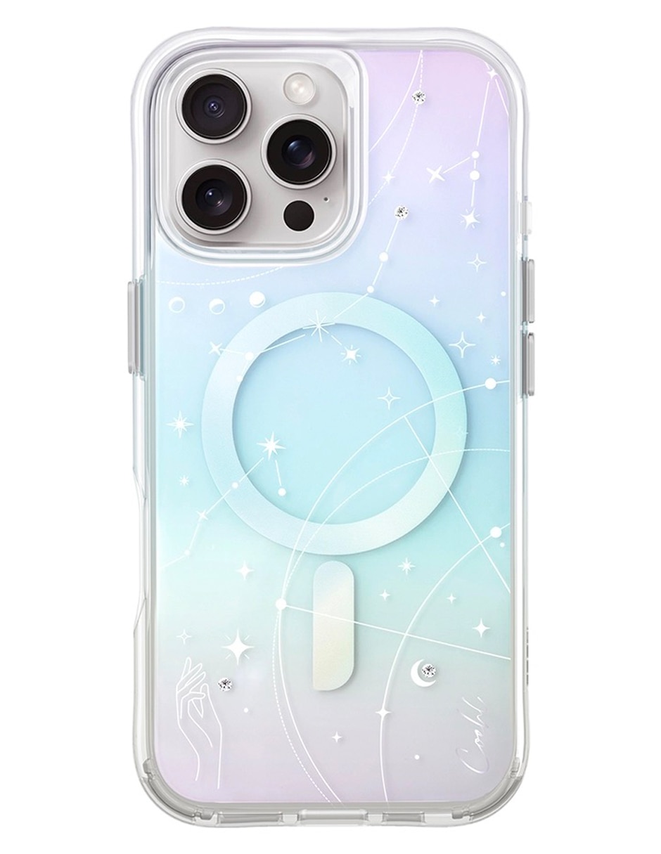 Funda para iPhone 16 Pro Celest de poliuretano