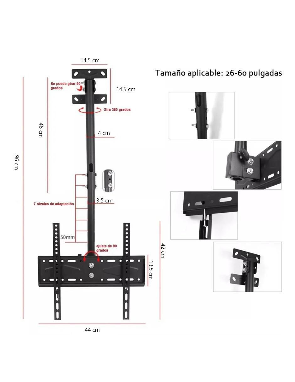 Soporte de techo para pantalla articulado 26 - 60 pulgadas 4